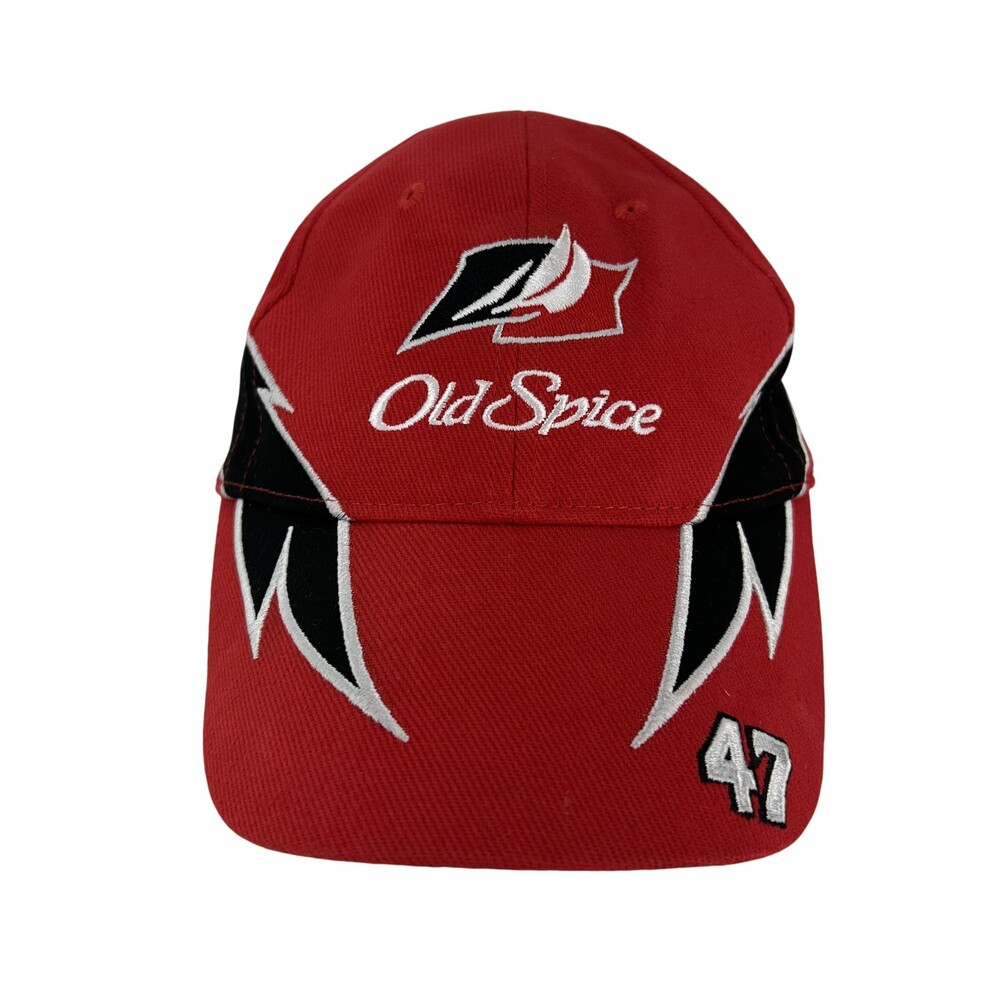 Talladega Nights Old Spice Hat Cap Strap Back Red 47 NASCAR Racing Mens Comedy